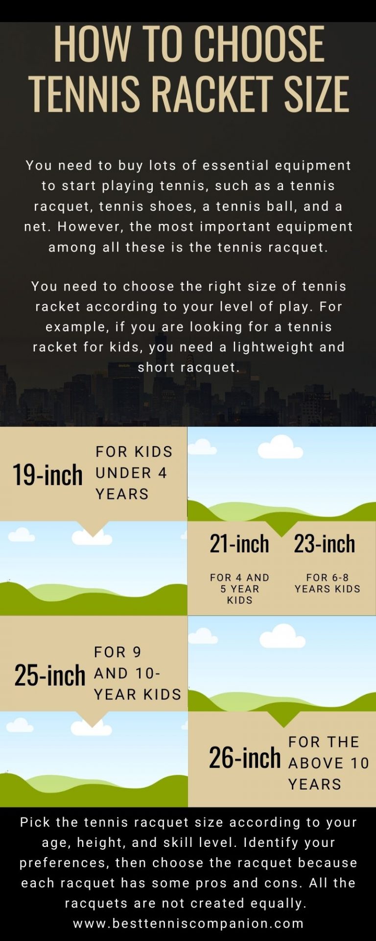 How to Choose Tennis Racket Size?