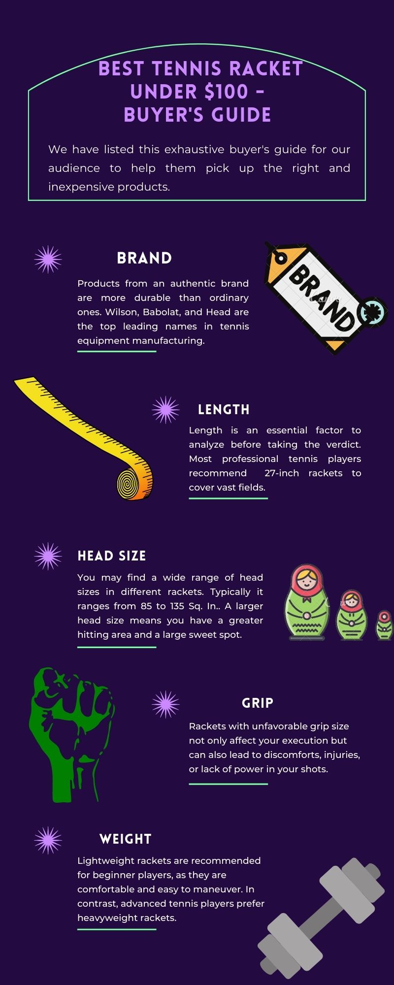 BEST TENNIS RACKETS UNDER 100 in 2022 Buyer's Guide